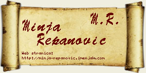 Minja Repanović vizit kartica